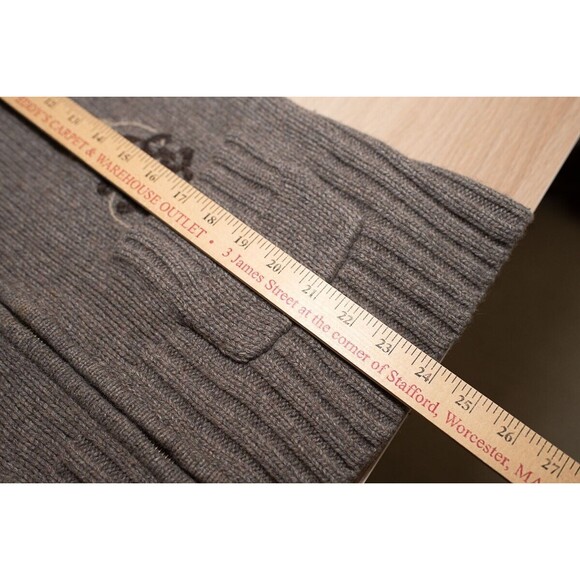 Horny Toad gray womens full zip cardigan sweater lambswool cottage gorp casual L - Picture 6 of 6